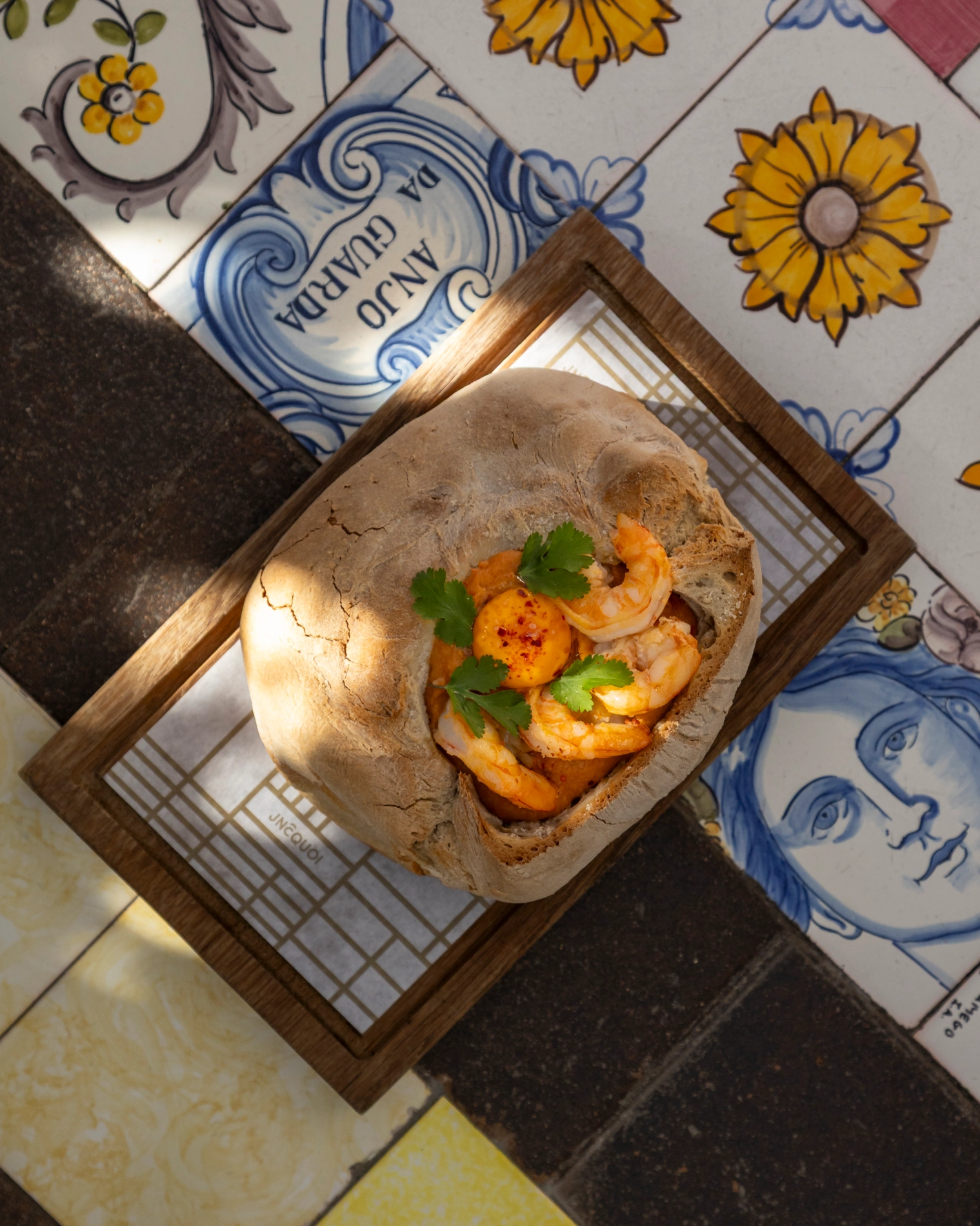 Portuguese A&ccedil;orda Bread Stew at JNcQUOI Deli Comporta