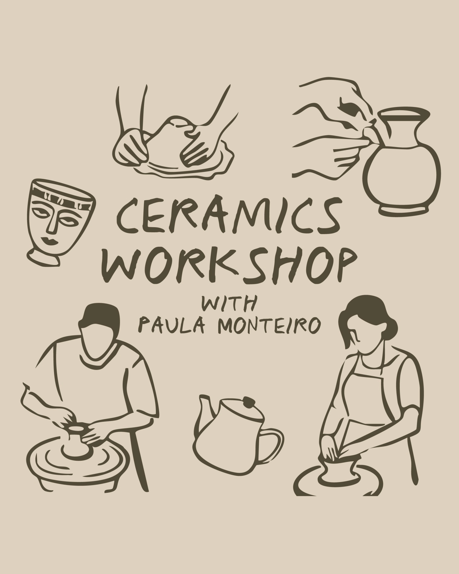  WORKSHOP CER&Acirc;MICA com Paula Monteiro 