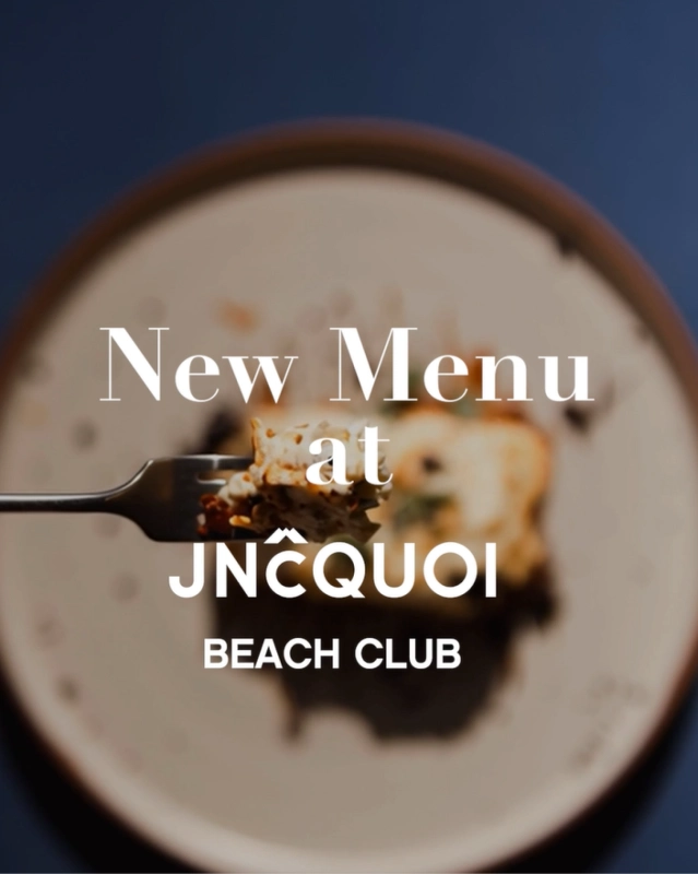 New Menu | JNcQUOI Beach Club