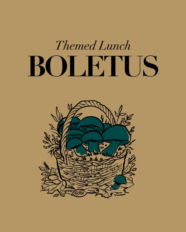 Almoço temático Boletus